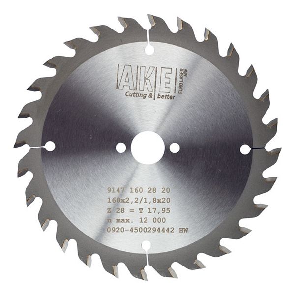 MTR-11 Circular saw blade wood 160 X 2.2/1.8 Z= 28 W