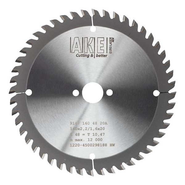 MTR-16 Circular saw blade Trespa 160 X 2.2/1.2 Z= 48 TF Pos.