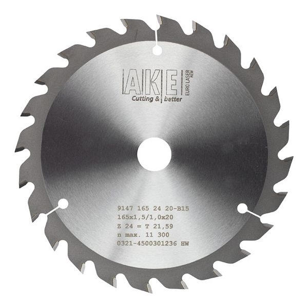 MTR-19 Circular saw blade Wood 165 X 1.5/1.0 Z= 24 W