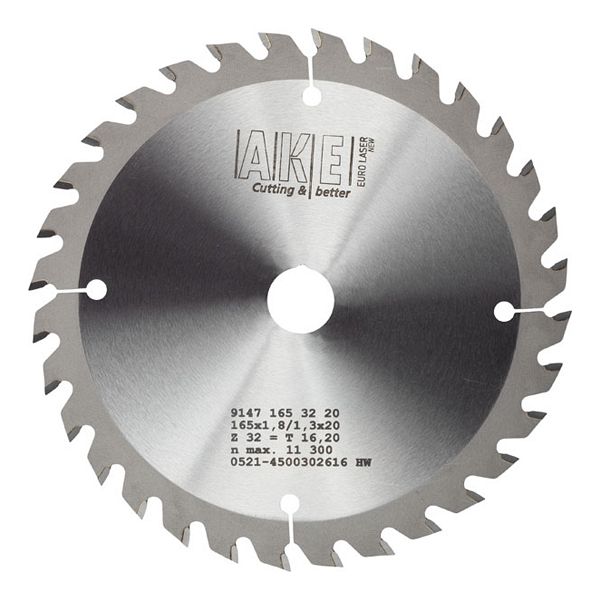 MTR-20 Circular saw blade Wood 165 X 1.8/1.3 Z= 32 W