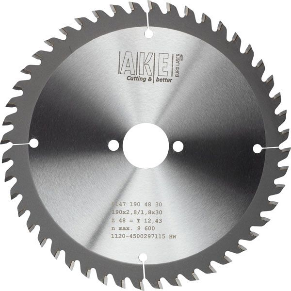MTR-24 Circular saw blade wood 190 X 2.8/1.8 Z= 48 W