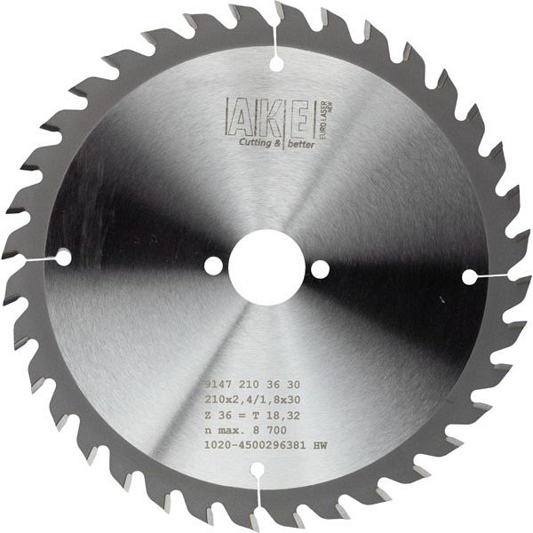 MTR-28 Circular saw blade wood 210 X 2.4/1.8 Z= 36 W