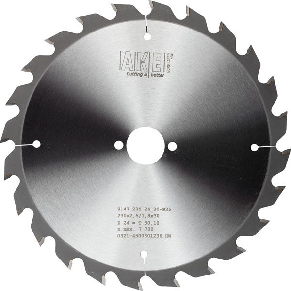 MTR-38 Circular saw blade wood 230 X 2.5/1.8 Z= 24 W