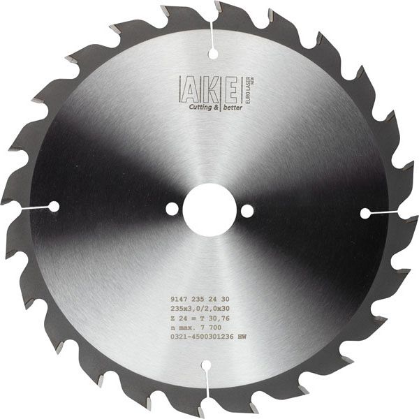 MTR-39 Circular saw blade wood 235 X 3.0/2.0 Z= 24 W