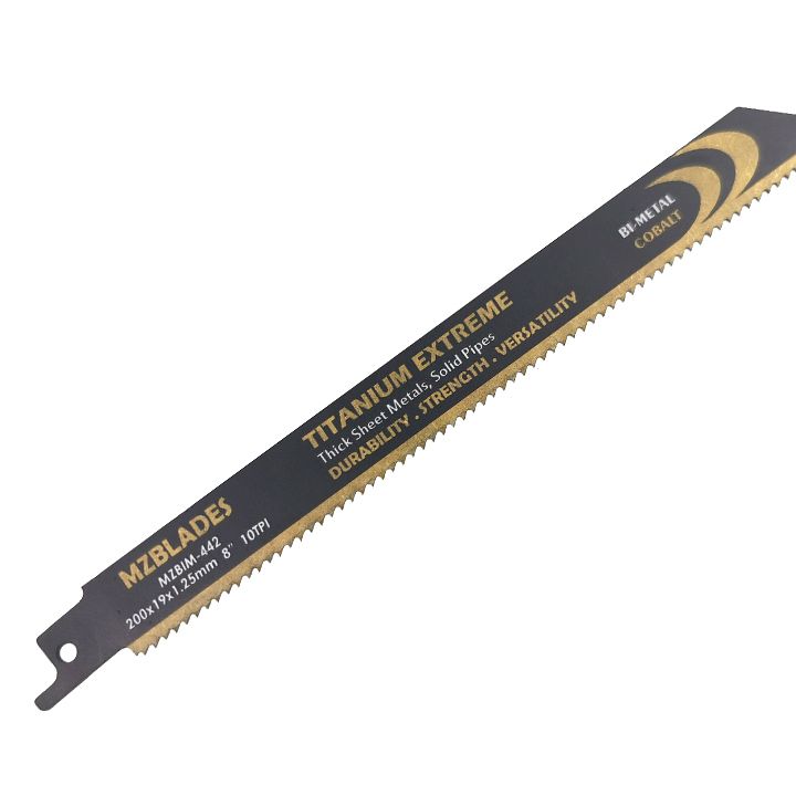 Titanium BIM Reciprocating Saw Blade Heavy Metal 200mm MZBIM-442